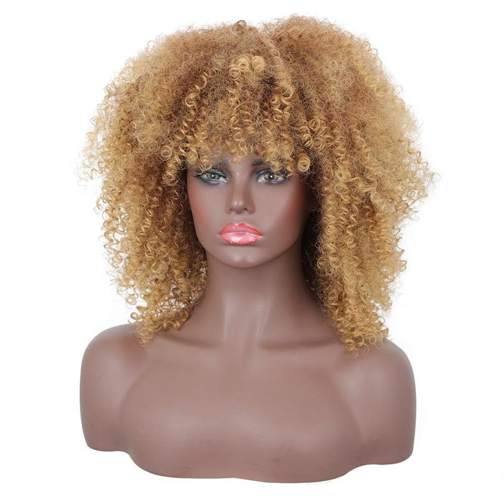 Peruca Afro Fios Crespos Cacheados Sintético Premium - Beauty Hair | Loja Lado Mulher